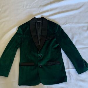 Like new green velvet suit jacket